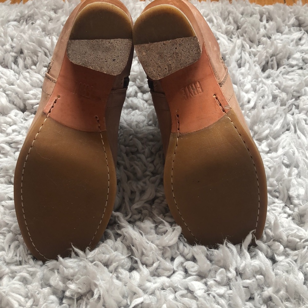 Frye Boots Addie Double Zip Booties in Dusty Rose - Picture 5 of 5